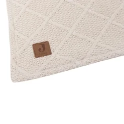 Jollein Wiegdeken Check Knit Oatmeal / Teddy Fleece 75 x 100 cm><noscript><img width=