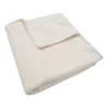 Jollein Wiegdeken Cosy Knit Ivory / Velvet 75 x 100 cm> Wiegdekens