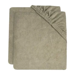 Jollein Wieghoeslaken Jersey Olive Green 40/50 x 80/90 cm 2-Pack><noscript><img width=