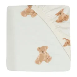 Jollein Wieghoeslaken Jersey 40 x 80/90 cm Teddy Bear><noscript><img width=
