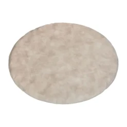 Kidsmill Boxmatras Hoes Rond 90 Velours Natural> Accessoires Boxen