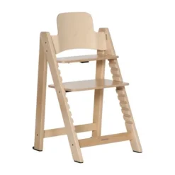 Kidsmill Up! Kinderstoel Incl. Kunststof Babyset Oatmeal - Beuken Zwart><noscript><img width=