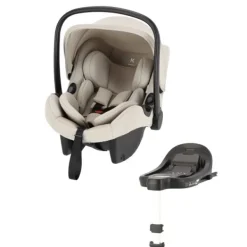 Kidsriver Autostoel Curve Clay + Isofix base> I-Size Autostoelen|Autostoel Groep 0+ (0-13Kg)