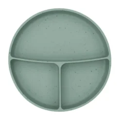 Kikkaboo Bord Met Vakken - Platina Siliconen - Zand> Bordjes