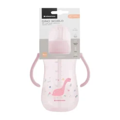 Kikkaboo Dino Wereld Beker Met Siliconen Rietje - 300ml - Blauw> Bekers