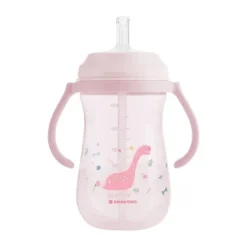 Kikkaboo Dino Wereld Beker Met Siliconen Rietje - 300ml - Blauw> Bekers