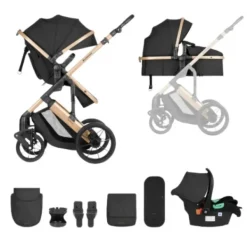 Kikkaboo Kinderwagen 3 in 1 Darling Leger Groen><noscript><img width=