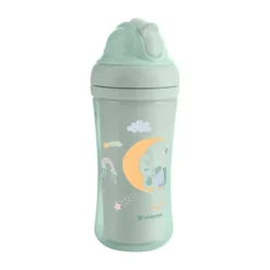 Kikkaboo Maan Beker Met Siliconen Rietje - 220ml - Mint><noscript><img width=