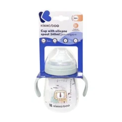 Kikkaboo Savanna Beker Met Siliconen tuit - 240ml - Mint><noscript><img width=