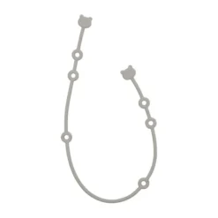 Kikkaboo Speenkoord - Platina Siliconen - Zand> Fopspeenhouders