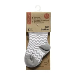 KipKep Blijf-Sokjes Dusty Clay   12-18mnd 2-Pack 12-18 maanden><noscript><img width=