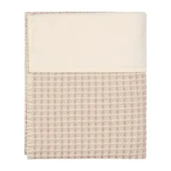 Koeka Wiegdeken - Cotton Fleece Wafel Amsterdam – Crumble> Ledikantdekens|Wiegdekens