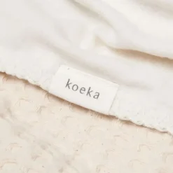 Koeka Wiegdeken Cotton Fleece Wafel Amsterdam Sand> Wiegdekens