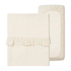 Koeka Wieglaken En Hoeslaken Set Ruffle Faro Sage><noscript><img width=
