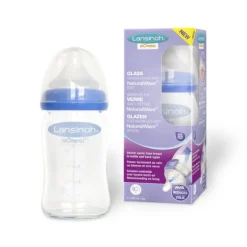 Lansinoh Fles Glas Natural Wave 160ml> Flessen