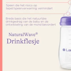 Lansinoh Fles Met Natural Wave Speen 160 ml><noscript><img width=