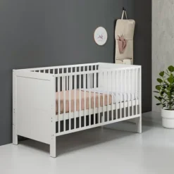 Europe Baby Ledikant 60-120 Sarah II Mat Wit><noscript><img width=