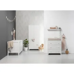 Europe Baby Ledikant 60-120 Sarah II Mat Wit><noscript><img width=