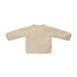 Little Dutch Gebreid Overslag Vestje - Maat 44 - Soft Beige Melee> Vestjes