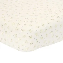 Little Dutch Hoeslaken Wieg Blueberry Leaves 40 x 80 cm> Hoeslakens