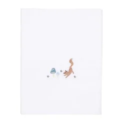 Little Dutch Ledikantlaken Geborduurd Paddenstoelen 110 x 140 cm> Ledikantlakens