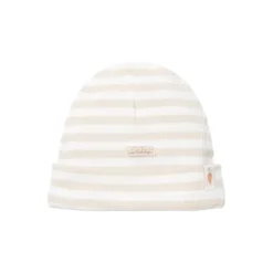 Little Dutch Muts Stripe Sand/White 44-56> Mutsjes