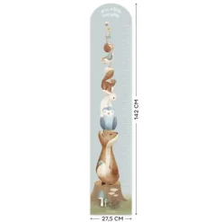 Little Dutch Muursticker Groeimeter Forest Friends 27,5 x 142 cm> Wand Decoratie