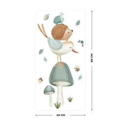 Little Dutch Muurstickers Forest Friends 40 x 80 cm> Wand Decoratie