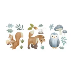 Little Dutch Muurstickers - Forest Friends - 3 Vellen> Wand Decoratie