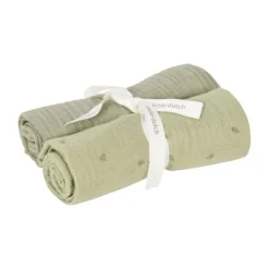 Little Dutch Pure Swaddle Doeken - Set van 2 - Hydrofiel - 70 x 70 cm - Sage> Multidoek