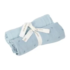Little Dutch Pure Swaddle Doeken - Set van 2 - Hydrofiel - 70 x 70 cm - Sage><noscript><img width=