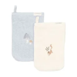 Little Dutch Washandjes Geborduurd Forest Friends (Set van 2)> Waskussenhoezen|Washandjes