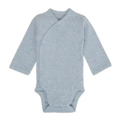 Lodger Melange Romper Lange Mouwen - Maat 50 - Blue Fogg> Rompertjes