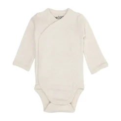 Lodger Melange Romper Lange Mouwen - Maat 50 - Birch> Rompertjes