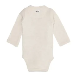 Lodger Melange Romper Lange Mouwen - Maat 50 - Birch> Rompertjes