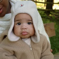 Lodger Muts Teddy Fleece Birch 3-6M><noscript><img width=