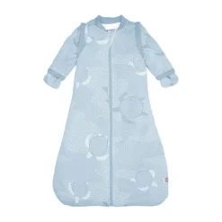 Lodger Slaapzak Hopper Met Afristbare Mouwen - Maat 86/98 - Matcha Blue Fogg> 4-Seizoenen Slaapzakken