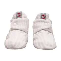 Lodger Slipper Seersucker Cloud Dancer 3-6mnd> Slofjes