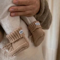 Lodger Slofjes Gebreid Met Kabel - 0-6 mnd - Buffalo><noscript><img width=