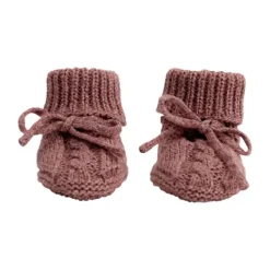 Lodger Slofjes Gebreid Met Kabel - 0-6 mnd - Buffalo><noscript><img width=