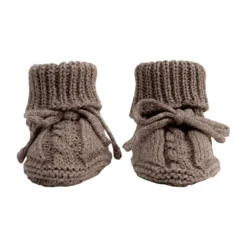 Lodger Slofjes Gebreid Met Kabel - 0-6 mnd - Buffalo><noscript><img width=