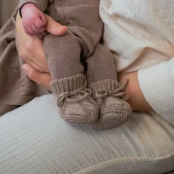 Lodger Slofjes Gebreid Met Kabel - 0-6 mnd - Buffalo><noscript><img width=