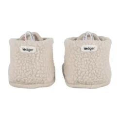 Lodger Slofjes Teddy Fleece Birch 0-3M> Slofjes