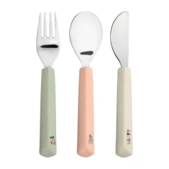 Lässig Bestek Met Siliconen Handvat Happy Fruits Cherry> Bestek