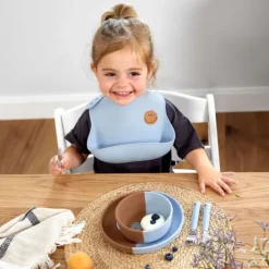 Lässig Bord Silicone Happy Rascals Smile Sky Blue><noscript><img width=