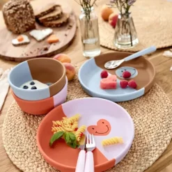 Lässig Bord Silicone Happy Rascals Smile Sky Blue><noscript><img width=