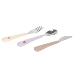 Lässig Tiny Team Cat Bestekset - 3 Stuks - Roze><noscript><img width=