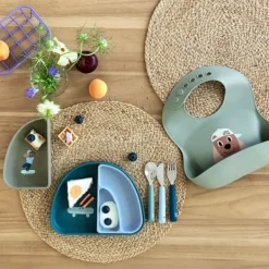 Lässig Tiny Team Dog Bestekset - 3 Stuks - Blauw><noscript><img width=