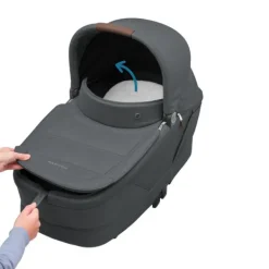 Maxi-Cosi Kinderwagen - Oxford Plus - Twillic Graphite (Dark Frame + Brown Leather)><noscript><img width=