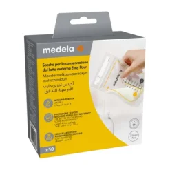 Medela Moedermelkbewaarzakjes Met Schenktuit 210ml 50st><noscript><img width=